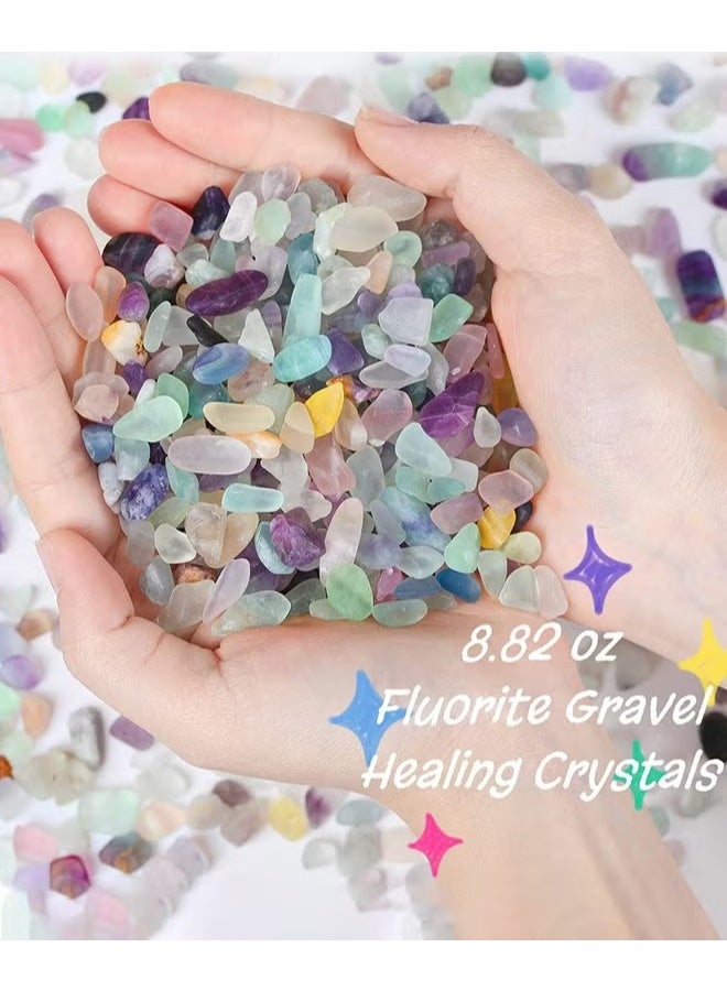 200g فلوريت كريستال الحوض الحصى,حجر طحن مصقول,حجر كتلة الحجر الكريم,ديكور بيتا خزان الأسماك,عصائر,زهرية,حشو,نافورة وعاء النبات,7-9mm - Image 3