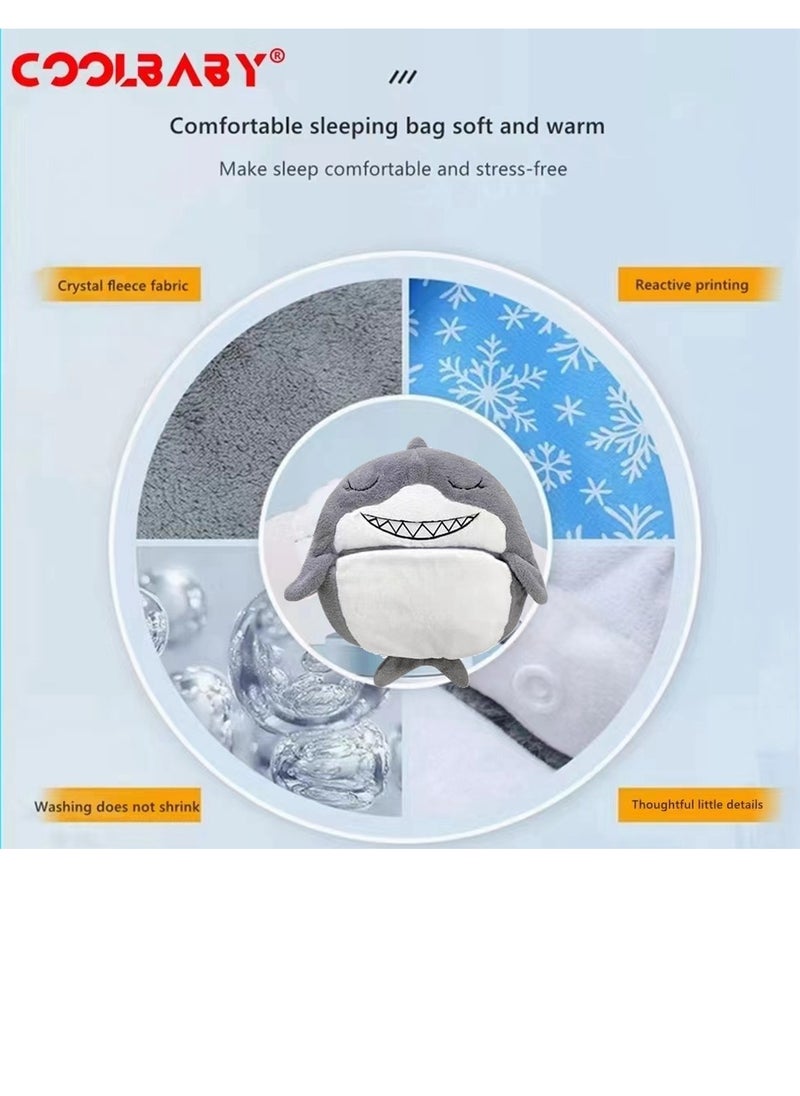 Cool Baby COOLBABY Kids Cartoon Lazy Warm Sleeping Bag Foldable Cartoon Animal Sleeping Bag Suitable For Children Playing And Camping  - Image 4