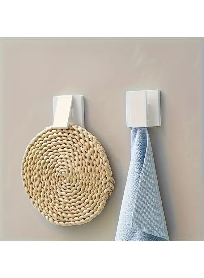 Black Multi Functional Toothpaste Holder Wall Mounted No Hole Hanging Towel Rack - Image 5