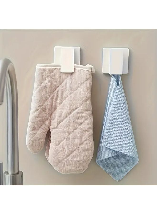 Black Multi Functional Toothpaste Holder Wall Mounted No Hole Hanging Towel Rack - Image 3