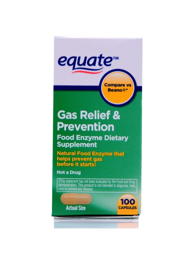 Equate - Gas Bloating Relief And Prevention Food Enzyme Dietary Supplement 300 Count - Image 1