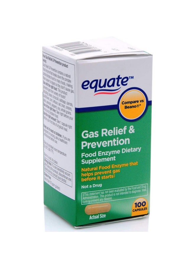 Equate - Gas Bloating Relief And Prevention Food Enzyme Dietary Supplement 300 Count - Image 1