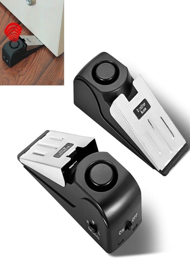 ABUDIT 3 Pack Door Stop Alarm, Door Stopper with 120DB Security Alarm, Floor Wedge Door Stop Siren, Door Security Devices for Traveling, Apartment, Hotel and Home - Image 4