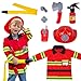 Liberry Fireman Costume for Kids 3 4 5 Years Old Firefighter Tools with Fire Extinguisher Pretend Play Toy Gift for Toddler Boys Girls - Image 2