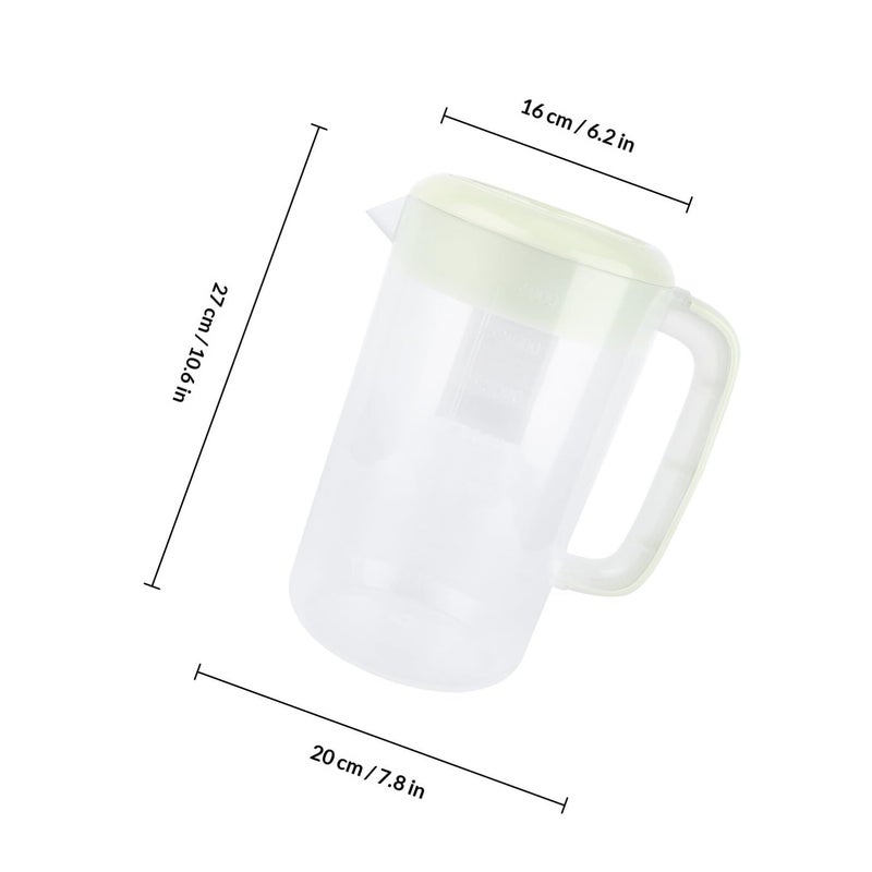 Large Plastic Water Pitcher 4000ml With Lid Cold Juice Jug For Refrigerator - Image 3
