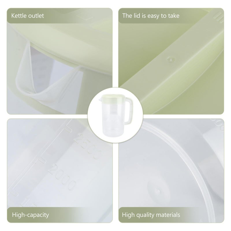 Large Plastic Water Pitcher 4000ml With Lid Cold Juice Jug For Refrigerator - Image 5