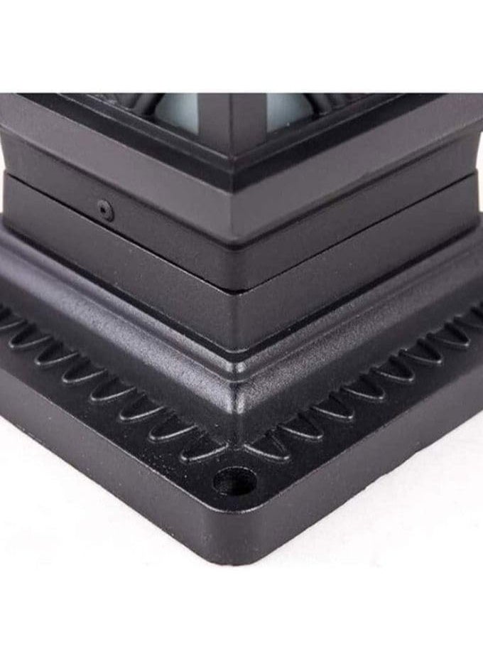 Outdoor Traditional Garden Post Light, LED Light, Black Grid Design, Suitable for Pathway and Patio - Image 3