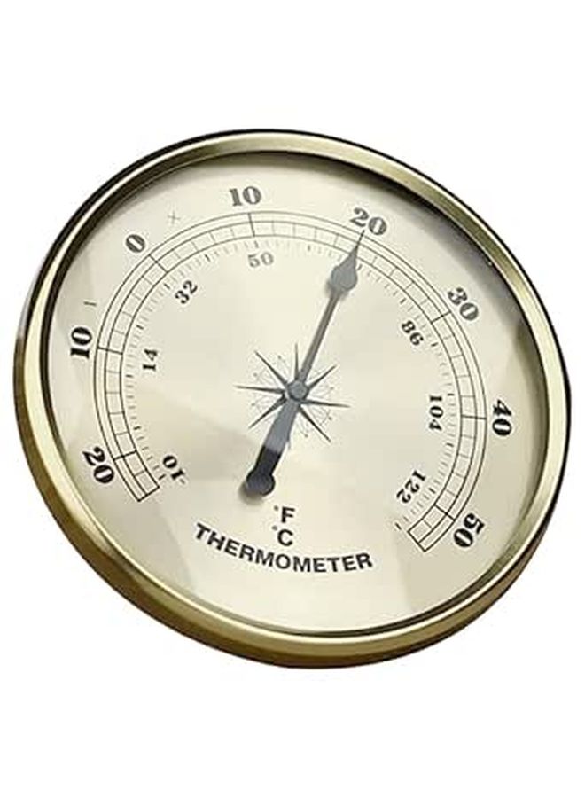Round Metal Thermometer Accurate Easy Read Lightweight Garden Home Outdoor - Image 1