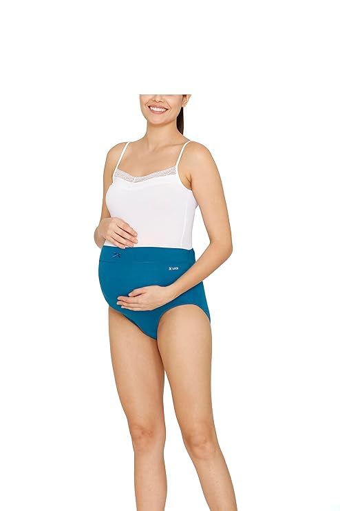 Lavos Women’s Maternity Panty Underwear, Adjustable Full Coverage High Waist Bamboo Cotton Pregnancy Panties, After Delivery Over The Belly Anti-Bacterial Odour Free Comfortable Brief for Ladies(XL) - Image 1