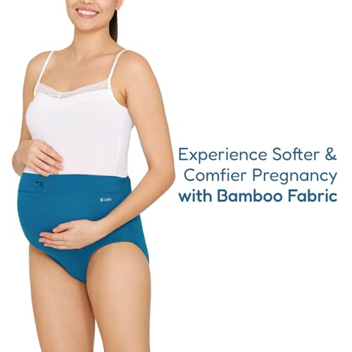 Lavos Women’s Maternity Panty Underwear, Adjustable Full Coverage High Waist Bamboo Cotton Pregnancy Panties, After Delivery Over The Belly Anti-Bacterial Odour Free Comfortable Brief for Ladies(XL) - Image 4