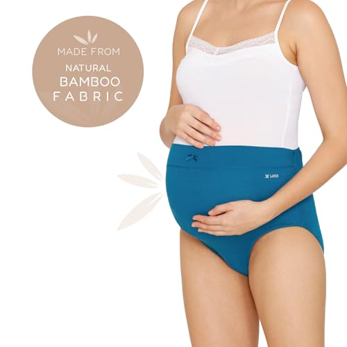 Lavos Women’s Maternity Panty Underwear, Adjustable Full Coverage High Waist Bamboo Cotton Pregnancy Panties, After Delivery Over The Belly Anti-Bacterial Odour Free Comfortable Brief for Ladies(XL) - Image 5