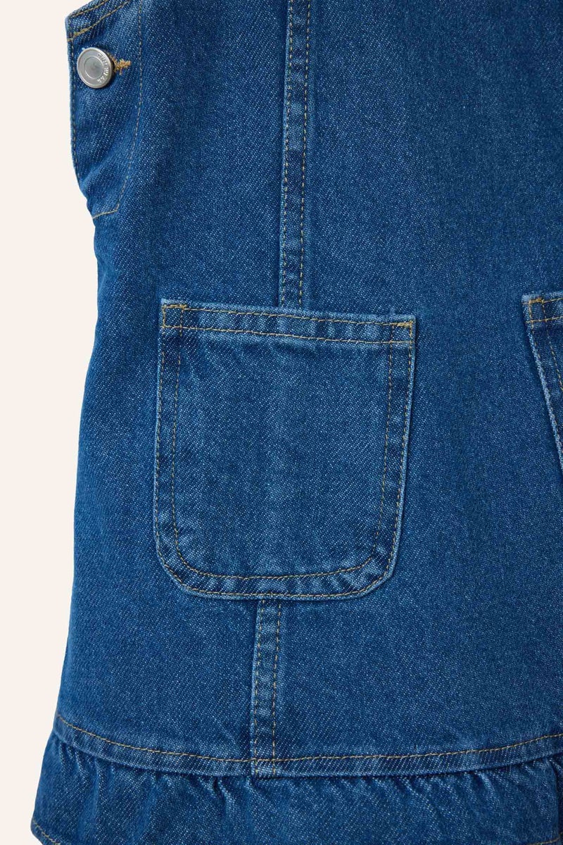 ديفاكتو فستان جينز بحمالات للرضع - Image 2