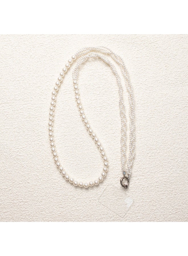 NIBEMINENT Phone Charm/ Chain Strap for Women Girls, Long-sleeved Crochet Cell Phone Case Lanyard Wrist Strap