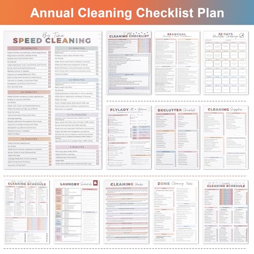FASBET Adhd Cleaning Planner for Adults and Teens Adhd Cleaning and Organizing Planner Cleaning Schedule and Checklist Notebook List Daily Weekly Monthly for Home Chore Chart Adhd Daily Planner - Image 3
