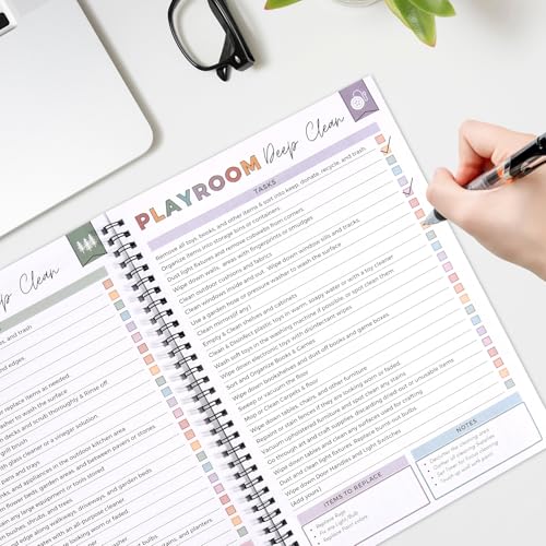 FASBET Adhd Cleaning Planner for Adults and Teens Adhd Cleaning and Organizing Planner Cleaning Schedule and Checklist Notebook List Daily Weekly Monthly for Home Chore Chart Adhd Daily Planner - Image 5