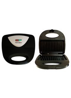 Mediatech Sandwich Maker, 700W, Double-Sided Heating, Easy-Clean Non-Stick Coating ,Portable, MT-SM205, Black  - Image 1