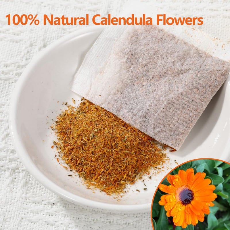 ULTHMOK Premium 50 Bags Calendula Flower Tea - 100% Natural, Caffeine Free, Supports Skin Health & Wellness - Image 2