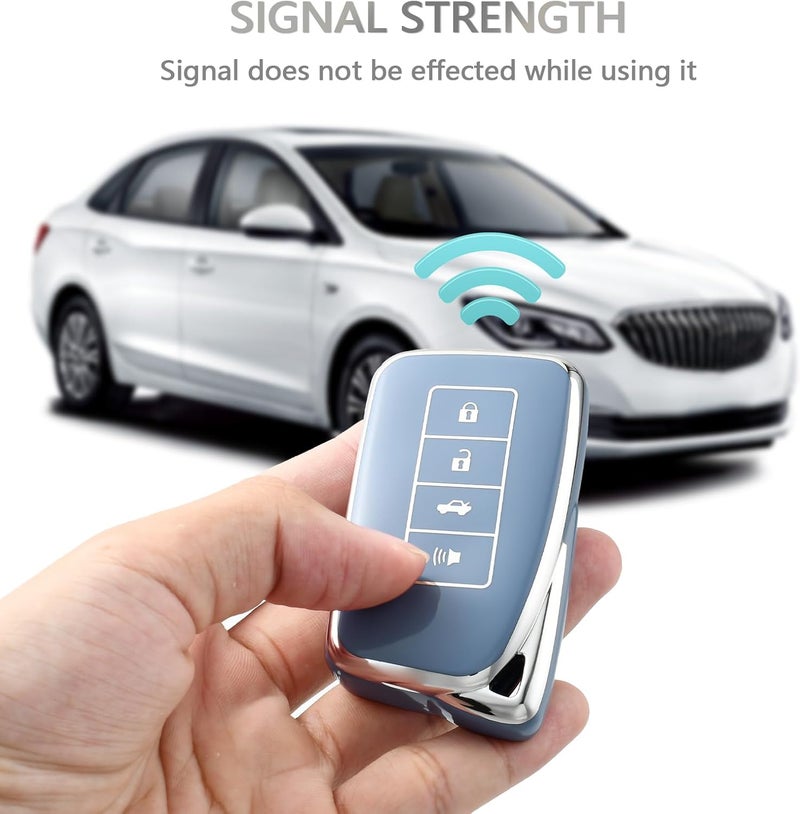 OFFCURVE Lexus Key Fob Cover - Blue TPU Protector - Image 5