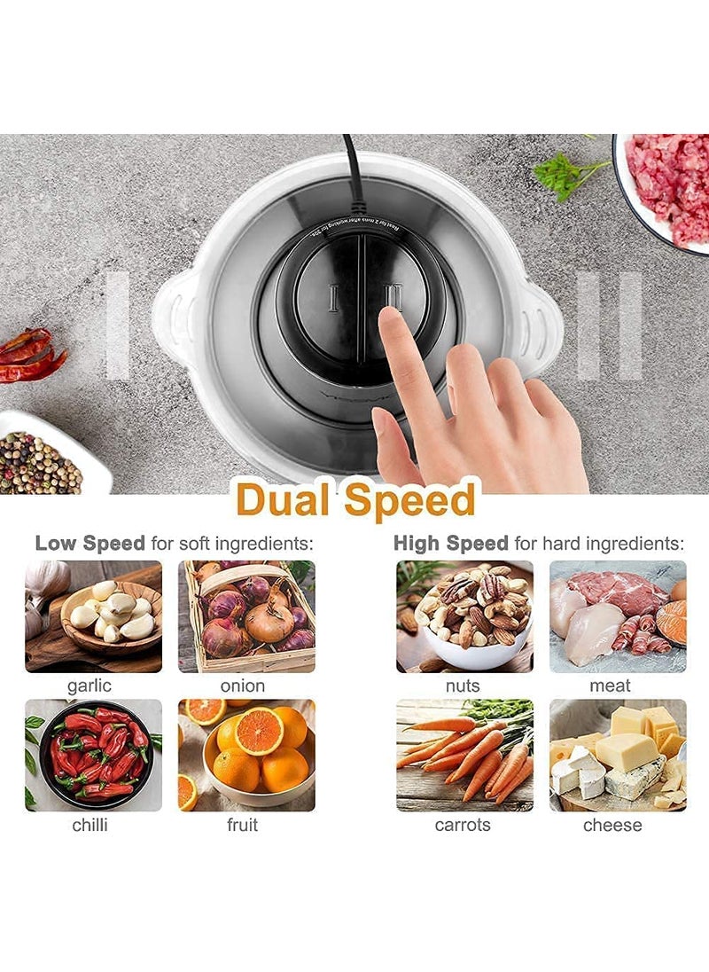 Gitesh Gitesh Heavy Duty Stainless Steel Electric Meat Grinders with Bowl for Food Chopping Meat Vegetable GrinderChopping2 Liter  - Image 4