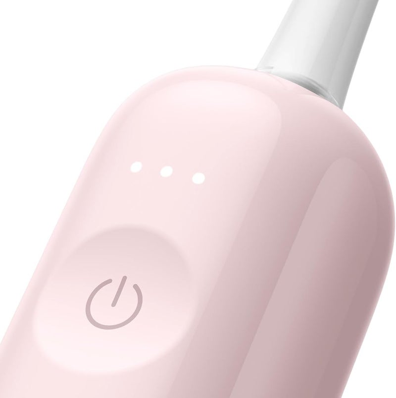 Laifen Wave Sonic Electric Toothbrush – Worldwide, App-Controlled, Oscillation & Vibration, 3 Brush Heads, IPX7 Waterproof, Magnetic Charging, ABS Pink - Image 3