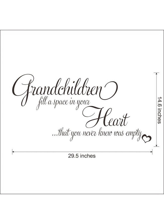 Melostu Grandchildren Fill a Space in Your Heart Quote Decors Wall Saying Decals Quote for Home Wall Stickers Nursery Decor - Image 5