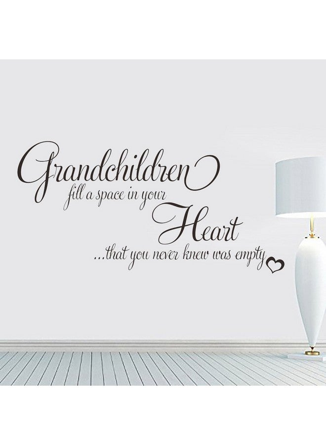 Melostu Grandchildren Fill a Space in Your Heart Quote Decors Wall Saying Decals Quote for Home Wall Stickers Nursery Decor - Image 4
