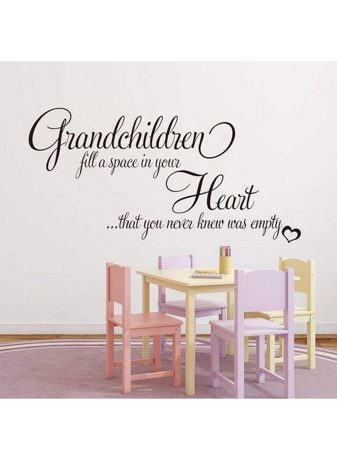 Melostu Grandchildren Fill a Space in Your Heart Quote Decors Wall Saying Decals Quote for Home Wall Stickers Nursery Decor - Image 2