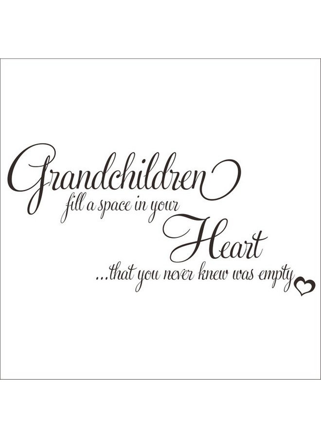 Melostu Grandchildren Fill a Space in Your Heart Quote Decors Wall Saying Decals Quote for Home Wall Stickers Nursery Decor - Image 1