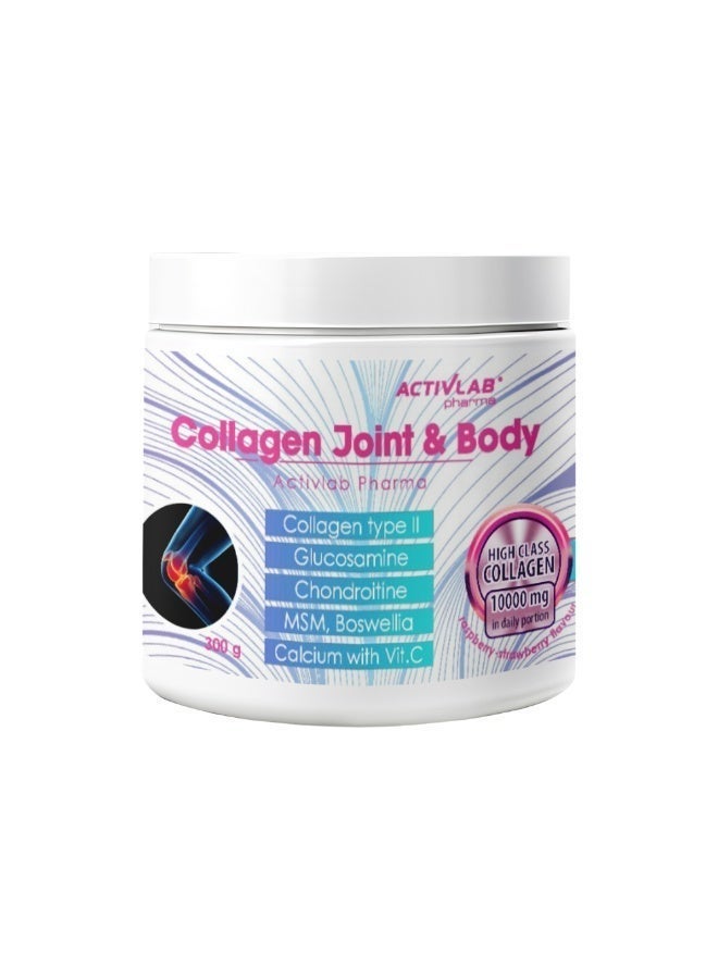 Activlab Pharma Collagen Joint & Body, Raspberry-strawberry flavour, 300g - Image 1