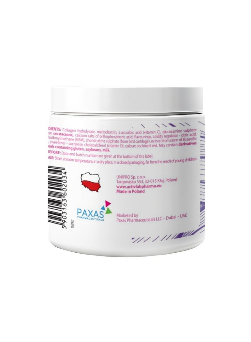 Activlab Pharma Collagen Joint & Body, Raspberry-strawberry flavour, 300g - Image 3