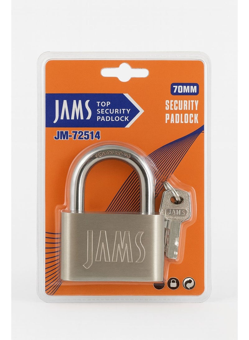 JAMS High Security Padlock – Solid Metal with Double Keys – Available in 60MM & 70MM - Image 2