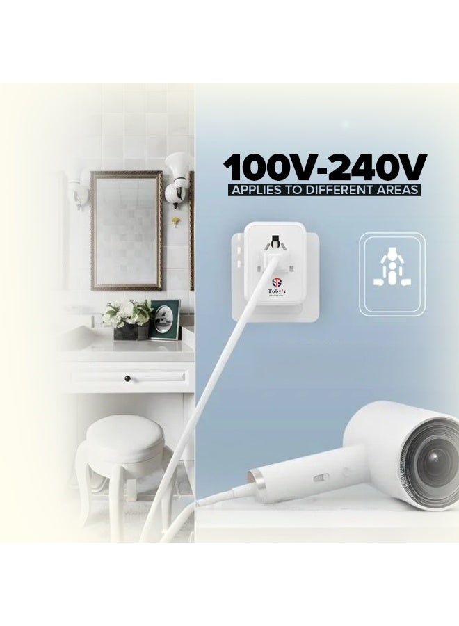 Toby's Toby’s 35W Universal Travel Adapter, International Plug Adaptor with 3 USB C and 2 USB A Charging Ports, Worldwide Power Outlet for AE to European EU US AUS Ireland (Type C, G, A, I) - Image 5