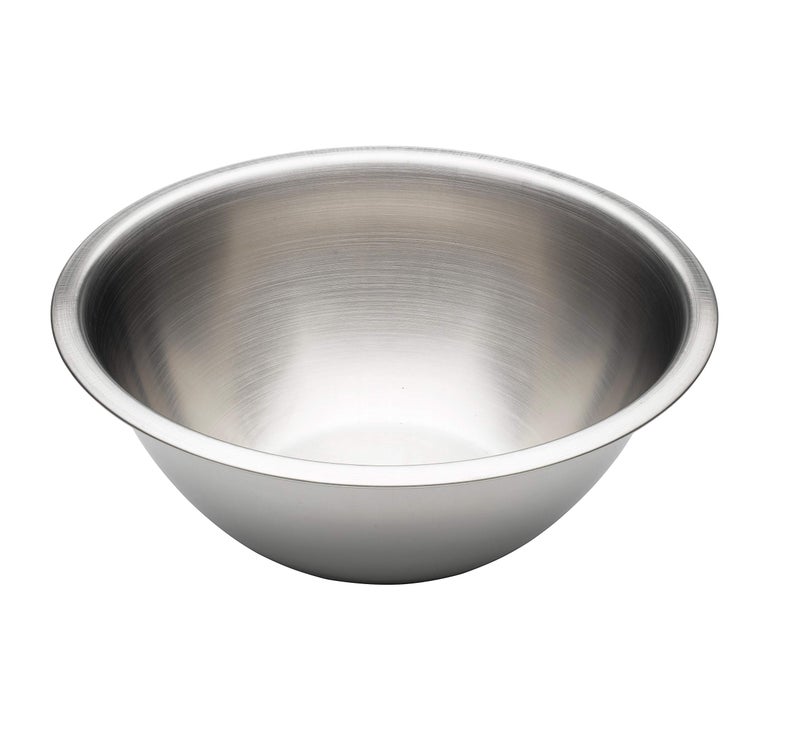 Chef Aid Stainless Steel Mixing Bowl Food safe and the perfect tool for food preparation and serving freshly produced food 28 litre capacity and 261cm diameter Dishwasher fridge and freezer safe