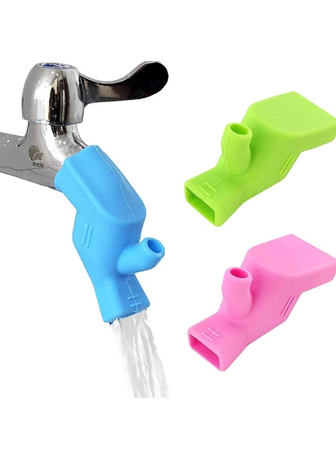 وصلة لصنبور حوض الاستحمام للاطفال موسع لحوض غسيل اليد للحمام - 3 قطع - Image 2