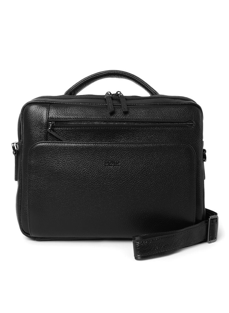 Bond The Bond Leather Laptop Bag Black - 1095 / 1440 - Image 1