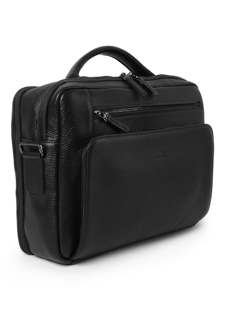 Bond The Bond Leather Laptop Bag Black - 1095 / 1440 - Image 2