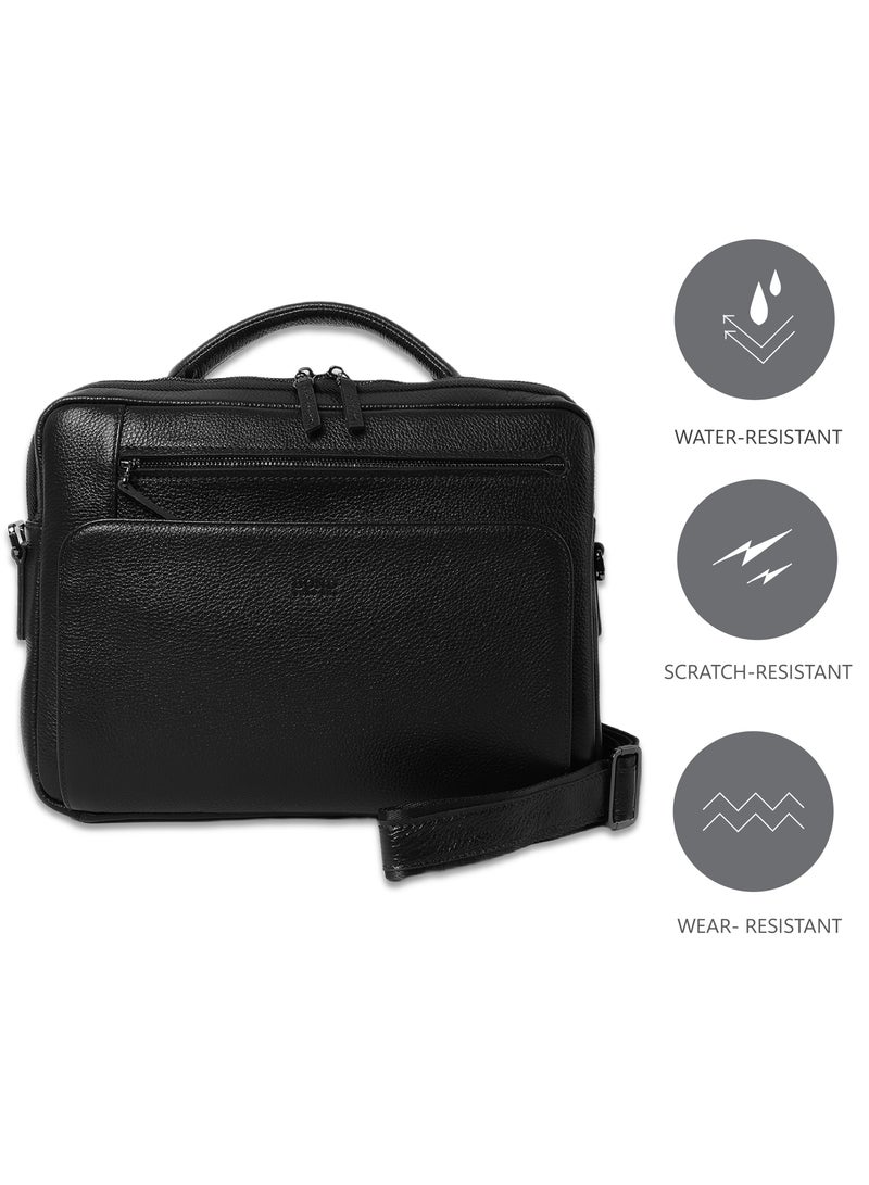 Bond The Bond Leather Laptop Bag Black - 1095 / 1440 - Image 5