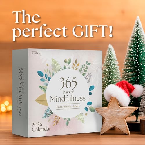 Eterna Goods 2026 Mindfulness Daily Desktop Calendar | Day To Day Tear Off Calendar with 365 Positive Affirmation Exercises for a Year of Calm Self Care, Box Calendar Gift For Women, Christmas Stocking Stuffer Gift for Home or Office - Image 4