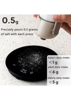 KASTWAVE Glass Salt Shaker Dispenser, Precise Quantitative Seasoning Bottle, Seasoning Jar with Lid Sealed, Quantitative 0.5g Salt Each Press, Ration Salt Shakers, Spice Dispenser Seasoning Container  - Image 5