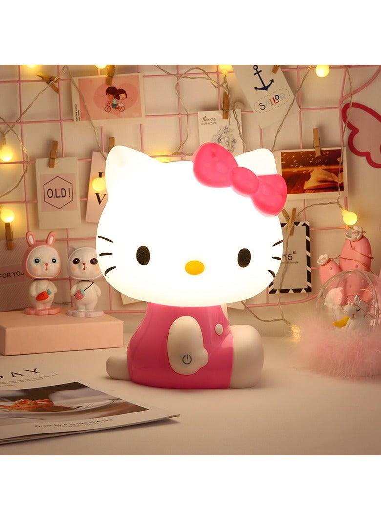 general Hello Kitty Touch Plugged LED Night Light Bedroom Girl Heart Dream Cute Sleep Light Baby Feeding Eye Care Bedside Light - Image 2