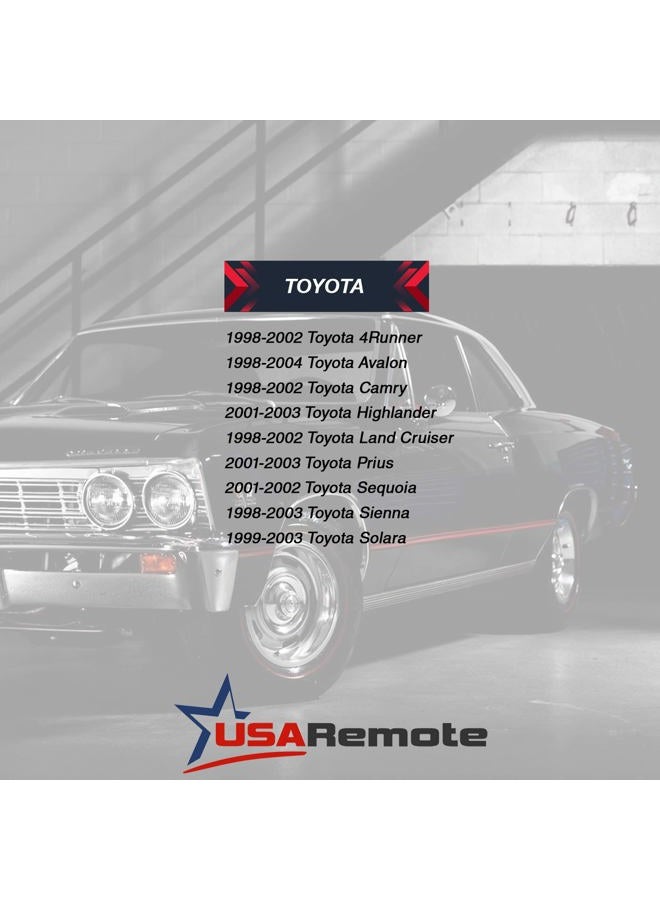 USARemote Uncut Transponder Ignition Key fits Toyota with 4C Chip - Image 4