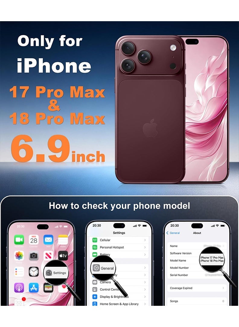Case Up Compatible with Apple iPhone 18 Pro Max / iPhone 17 Pro Max Case, Soft & Premium Liquid Silicone [Anti-Scratch Microfiber Lining] Shockproof Protective Slim Phone Cover Black - Image 2