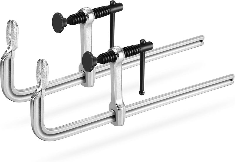 Jorgensen Bar Clamps, 30.5 cm Light-duty Drop Forged Steel Bar Clamps for Woodworking and Welding, 2 Pack - Image 1