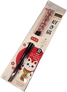 Daiso Good Luck Chopsticks 9.1in Made in Japan (Lucky Cat) - Image 1
