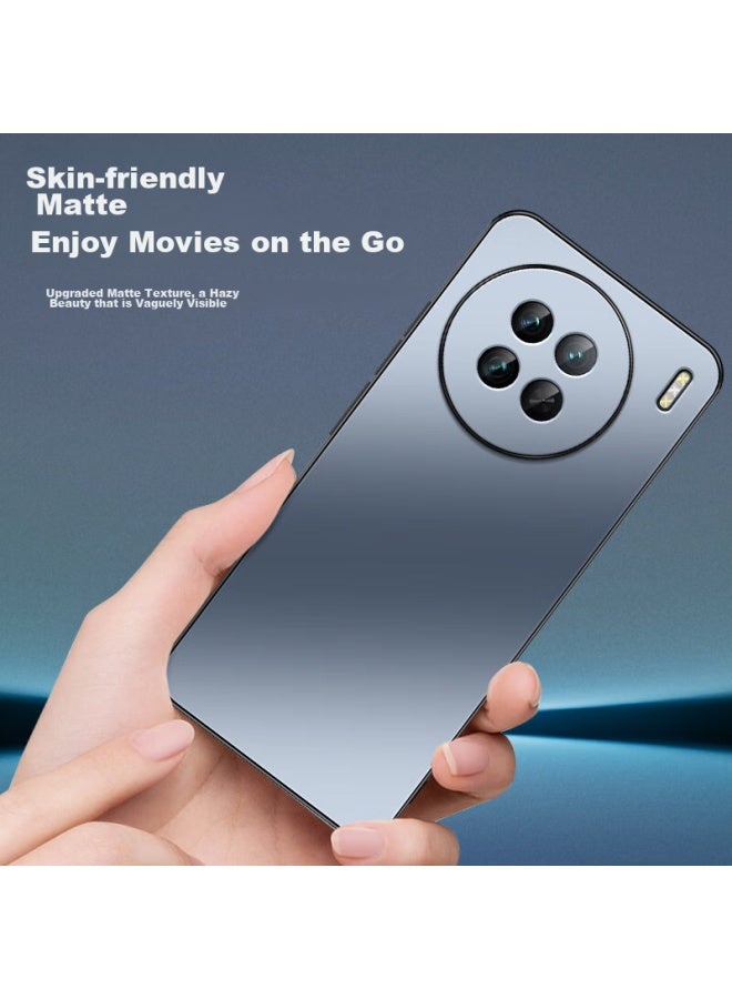 Shangsu, Suitable For Vivox90 Phone Case, Vivox90s Protective Cover, Full Lens Protection, Ag Frosted Anti-drop Soft Case, Vivo Simple Business Style, For Women And Men, Outer Shell, Graphite Black - Image 3