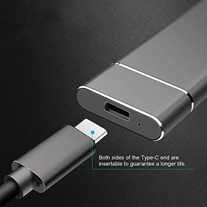 External Hard Drive Type C USB 2.0 Portable 1TB 2TB Hard Drive External HDD Compatible for Mac Laptop and PC 2TB RED-LN2 - Image 2