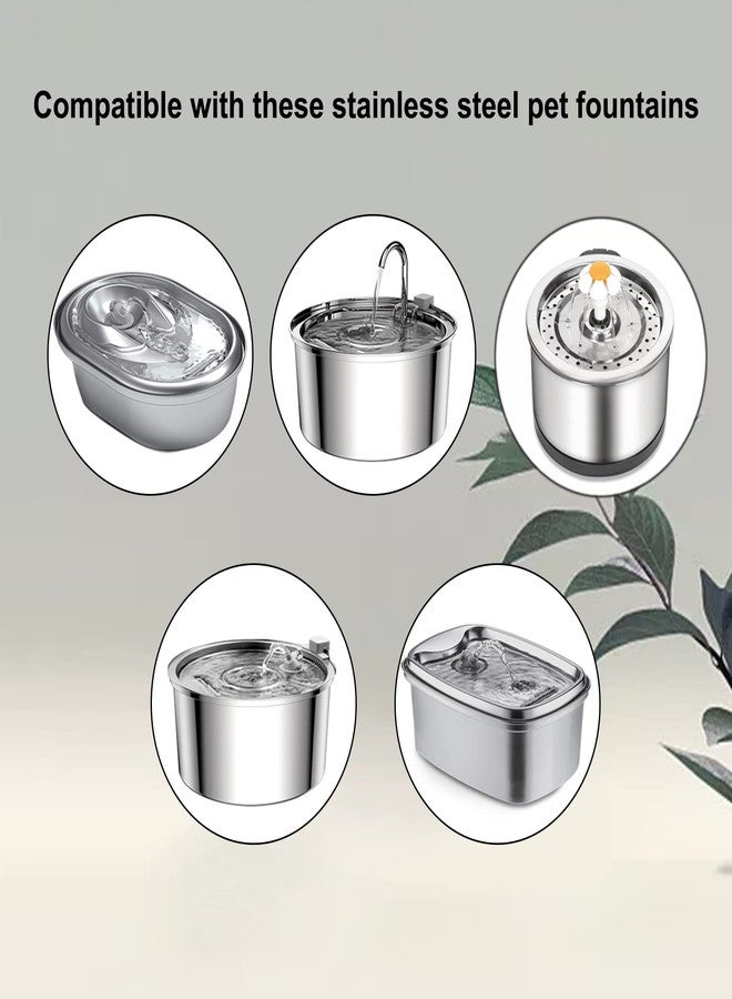 Petilog مضخة نافورة مياه للقطط، مناسبة لنافورات مياه القطط المصنوعة من الفولاذ المقاوم للصدأ سعة 3.2 لتر/108 أونصة و67 أونصة/2 لتر، مضخة نافورة مياه للحيوانات الأليفة من بيتيلوج، مضخة نافورة مياه للقطط فائقة الهدوء - Image 2