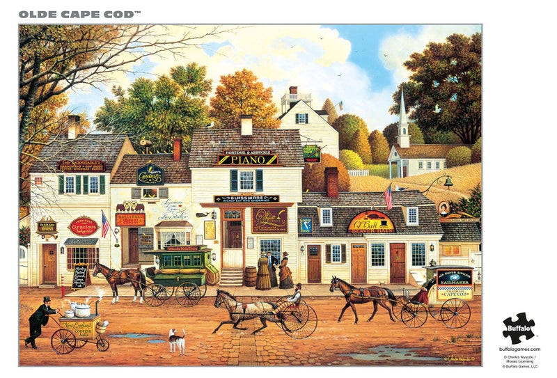 Buffalo Games - Silver Select - Charles Wysocki - Charles Wysocki - Olde Cape Cod - 1000 Piece Jigsaw Puzzle for Adults -Challenging Puzzle Perfect for Game Nights - Finished Size is 26.75 x 19.75 - Image 5