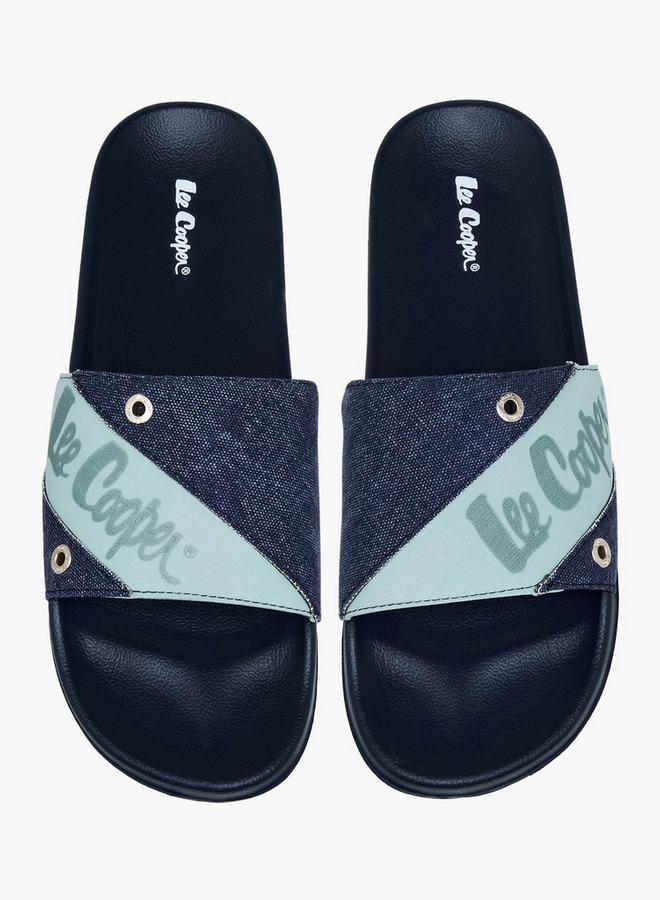 Lee Cooper Men Logo Detail Slides - Image 2