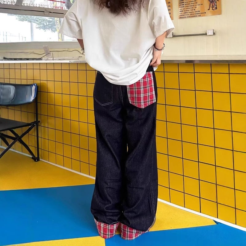 Unisex Classic Denim Jeans Loose Fit Daily Outdoor Wear - Image 3